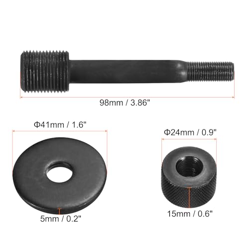 Image of HARFINGTON Knockout Draw Stud M20 x 1.5 M10 x 1 Thread Replacement Hydraulic Draw Stud with Lock Cap Gasket Punches Hole-Making Kit Available for Hydraulic Drivers