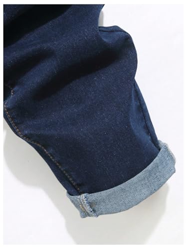 Verdusa Men's Skinny Jeans Straight Leg Casual Stretchy Denim Pants with Pockets4