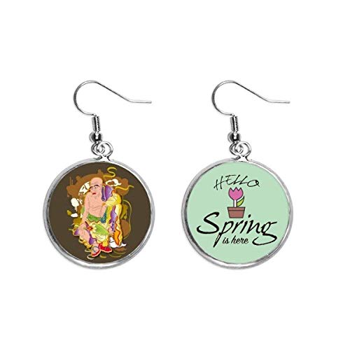 Pendientes budistas de los 18 arhats colgantes como regalo místico de primavera