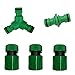 Produktbild Kungfu Mall 1 Set Gartenschlauchanschluss 1 PC 3-Wege Y-Anschluss Wasserumschalter Snap Schlauchspalter + 1 PC Doppelter männlicher Schlauchendverbinder + 3 Stück Schlauchenden Schnellverbinder