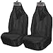 Price comparison product image rhinos autostyling For Land Rover Freelander 2 (2006-2013) - Heavy Duty Durable Nylon Driver Passenger BLACK Pair Waterproof Car Van Front Seat Covers Protectors - 2 x Fronts