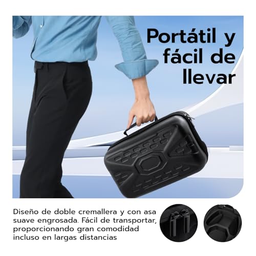 Mcbazel Funda rígida de Transporte para Xbox Series S, Bolsa de Almacenamiento para Consola Xbox Series S, Mando inalámbrico y Accesorios de Juegos, Color Negro, Black, Estuche de Viaje - imagen 6