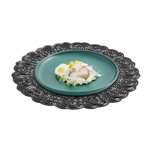 Platos de cena negros 13 pulg. pack x100 miniatura 3
