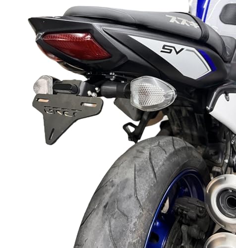 Portamatrículas regulable Suzuki SV650 GREF con sistema abatible rápido para actualizar tu moto