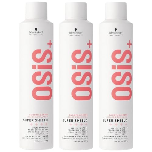 Démêler les cheveux longs ternes avec le spray thermoprotecteur OSiS Super Shield 300ml