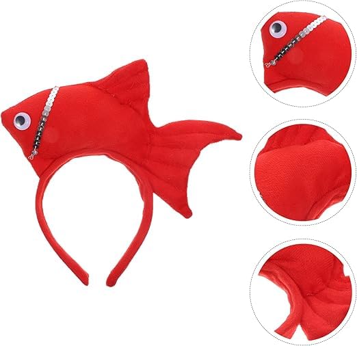 SquarezhenBo Blue Fish Marine Life Sea Animal Costume Headband Accessories for Halloween Dress Up Headbands - Image 4