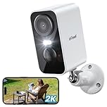 ieGeek No Monthly Fee 2K Wireless Security Camera Outdoor Colorful Night Vision, Rechargeable Battery CCTV Camera Systems, WiFi Home, Motion Detection, Siren Floodlight, Voice Intercom, Remote Access