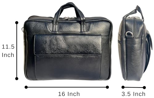 Image of RUSTIC TOWN Premium Leather Crossbody Messenger Bag - Stylish and Versatile - Gift for Professionals