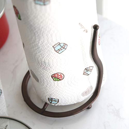 Tjlmz Napkin Holder - Fancy Paper Towel Holder Stand Stylish Wrought Iron Classic Decorative Countertop Authentic Rod Metal Hand #TOP5