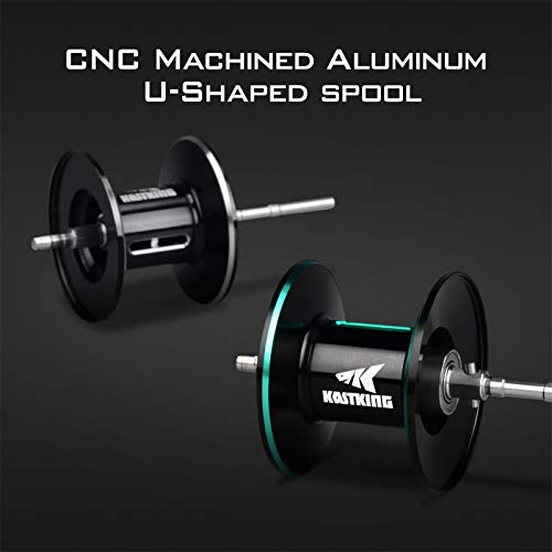 Kastking Crixus Baitcasting Reels,Sea Spray,6.5:1 Gear Ratio,Left Handed Fishing Reel #TOP6