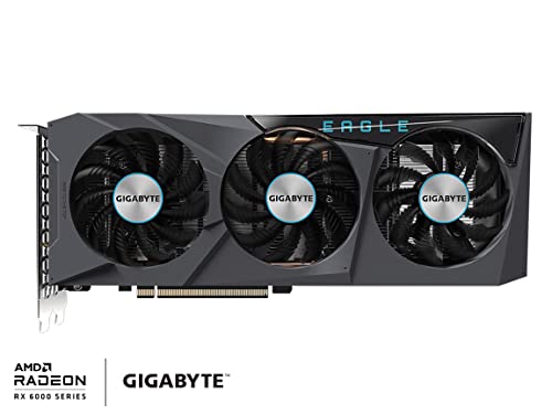 Image of GIGABYTE Radeon RX 6650 XT Eagle 8G Graphics Card, WINDFORCE 3X Cooling System, 8GB 128-bit GDDR6, GV-R665XTEAGLE-8GD Video Card