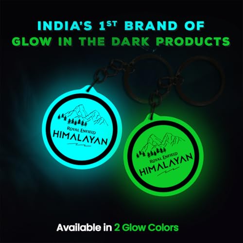 Image of Mi Glow Store Glow in Dark Keychain for Bike Men | Gift for Man | Bike Accessories | Charges in Light Glows in Dark | Key chain for Bike