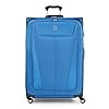 Travelpro Maxlite 5 Softside Expandable Checked Luggage with 4 Spinner Wheels, Lightweight Suitcase, Men and Women, Azure Blue, Checked Large 29-Inch