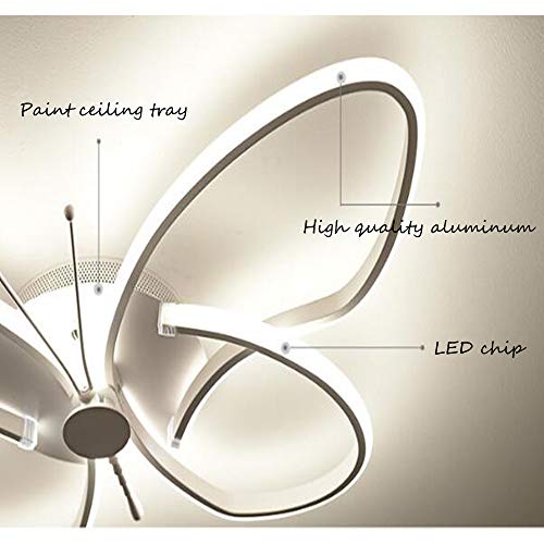 Plafonnier chambre d'enfants LED papillon 64cm dimmable avec télécommande - 6