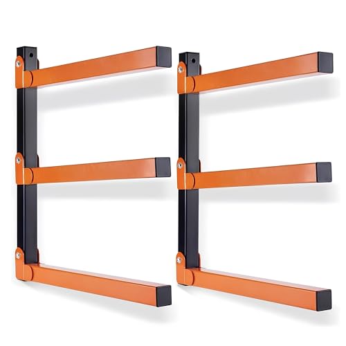 MGidea SCAFFALE COPPIA SBALZO SUPPORTO GARAGE PORTA LISTELLI TRAVI 800 KG LEGNO SCI ATTREZZI PARETE RICHIUDIBILI