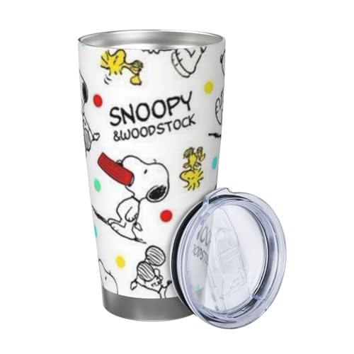 スヌーピー マグカップ コーヒーカップ コンビニカップ 保冷 保温 タンブラー ステンレス製 真空断熱マグ 蓋付き 持ち運び 直接ドリップ 車用 アニメ キャラクター グッズ かわいい プレゼント 600ml