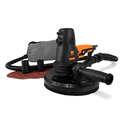 WEN DW1085 10-Amp Variable Speed Handheld Drywall Sander with Dust Hose and Collection Bag , Black