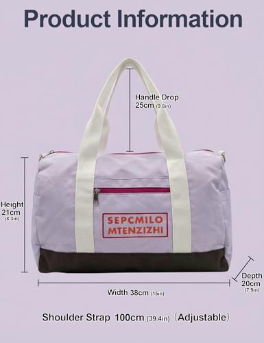 Image of Venzina Unisex Large Capacity Gym and Travel Backpack, Multi-Compartment Sports Duffle Bag with Organized Storage, Multi-Way Carry Yoga Crossbody Bag for Fitness, Workout, Hiking, Daily Use- Purple