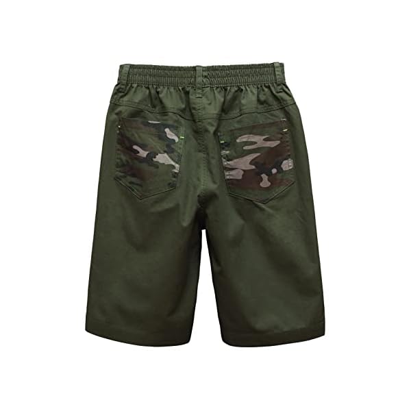 MEILONGER Boys Camo Shorts School Uniform Pants Size 8,10-12,14-16 (Camo, 10-12) - Image 4