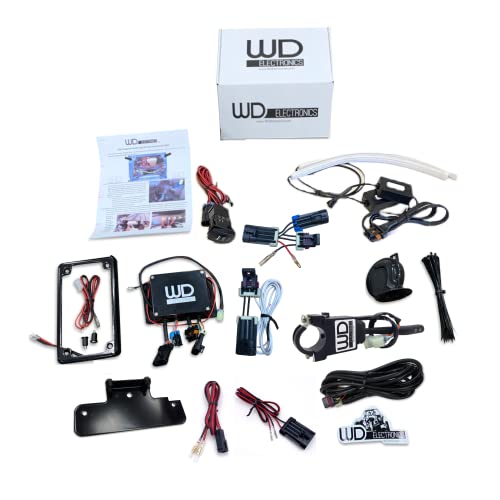WD Electronics Compatible with Can Am Commander Sequential LED Integrated Street Legal Turn Signal Kit, 2021+ Models, Easy Install Plug and Play