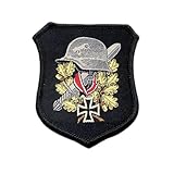  Light Light Wehrmacht Eisernes Kreuz Panzerhelm WWII Aufnäher Bundeswehr Militär