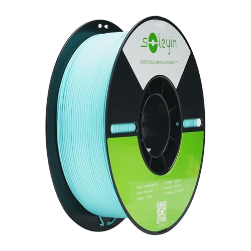 Image of Cregrant3D Soleyin Filament 1.75mm Ultra PLA Filament for 3D Printing High Speed 30-300mm /s Accuracy + /- 0.02mm, 1kg Spool (2.2lbs), Fit Most FDM 3D Printer, Soleyin by Creality Filament, PLA Blue