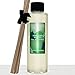LOVSPA Ricarica di olio per diffusore di balsamo frizzante con bastoncini di canna, profumo di abete fraser, albero di Natale con pino, aghi di pino, legno di betulla e ambra, realizzato con oli immagine