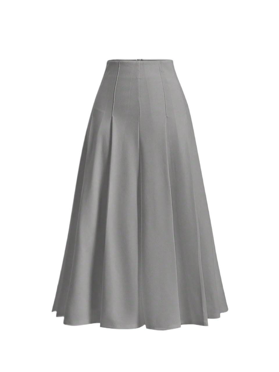Womens Flowy Trendy Skirt Solid Color High Waist Skirt