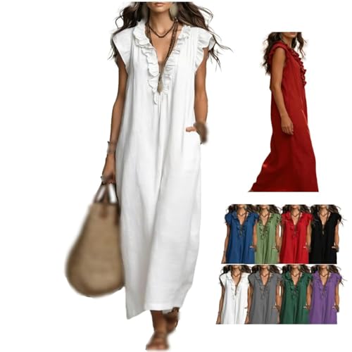 Robe d'été en lin chic et fluide pour vos vacances et sorties plage