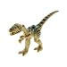 Produktbild 1 x Lego System Tier Dino Theropoda dunkel beige tan Coelophysis mit Streifen grün (Gummi) Dinosaurier Set 5882 Ambush Attack 98166pb01