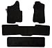 Premier Custom Fit 4-piece Set with 2 piece front 1 midrunner and 1 rearrunner Carpet Floor Mats for Ford Aerostar (Premium Nylon, Black)