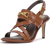 Vince Camuto Women's Frena Heeled Sandal, Caramello, 5.5