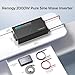 Renogy Inverter PUH, 2000W Pure Sine Wave Power Inverter with UPS Transfer Switch & Bluetooth, 12V DC to 120V AC Converter for RV, Truck, Home,Camping - 4000W Surge Power, Remote Monitoring