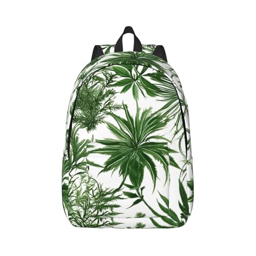 Sac à dos de voyage décontracté à motif plantes pour adulte adepte de nature