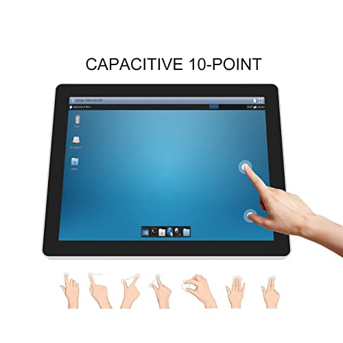 Image of GreenTouch 19 Inch Aluminum Frame Wall Touch Screen LCD Monitor Open Frame LCD Touch Panel - HDMI /VGA /DVI-1280 * 1024 @60Hz