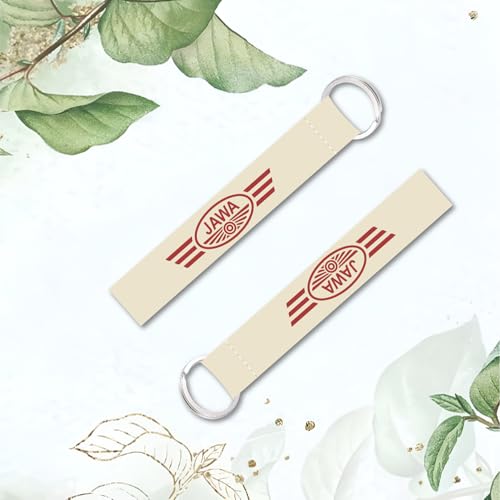 Image of SIGNOOGLE 1 Pcs Jaawaa Lanyard Keychain Holder Compatible All Bikes Car Key Holder Tag Multicolored (6 x 1 Inch)