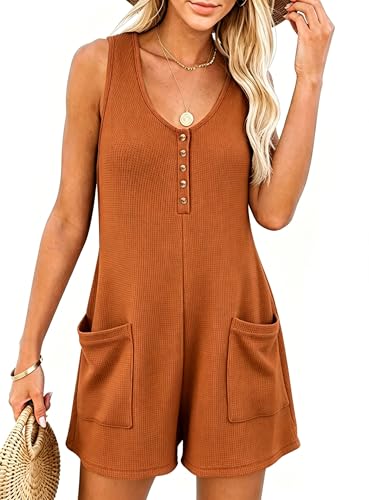 Mono pantalon corto para mujer estilo overol de pernera ancha y fresca