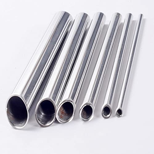 CHUANCI 361L Surgical Steel Piercing Receiver Piercing Needle Receiving Tube Body Jewelry Holding Tattoo Supplies Microblading Tools (6PCS 8mm(0g))