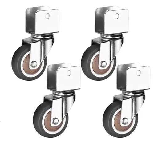 Roues silencieuses pour meubles de lit avec frein de 1.0 inch