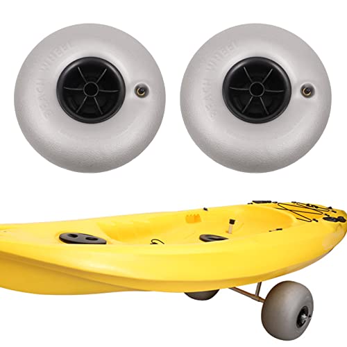 Beach Replacement Balloon Wheels Tires 2-Pack,Cart Tires for Kayak Dolly Canoe Boat Buggy Carrie