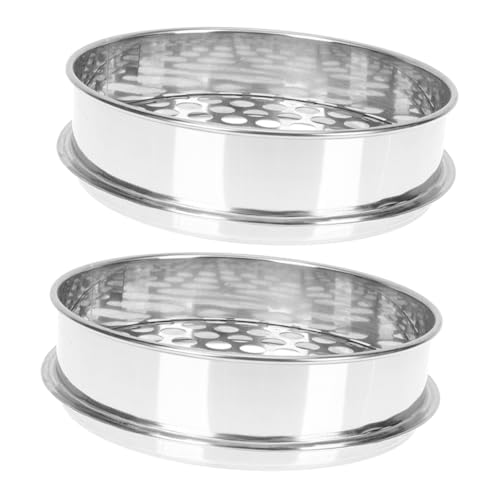 iplusmile 2piezas De Inoxidable Para Hornear Lavar Rocas y Flores Diseño Ligero Drenaje Rápido Para Jardín y Cocina