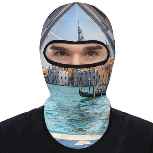 Balaclava Italian Water City para Hombres y Mujeres, Máscara Facial de Protección Solar Respirable con Cobertura Total del Cabeza para Senderismo, Ciclismo, Correr, Conducción miniatura 1