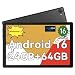 Whitedeer Android Tablet 10 Zoll - Android 16 Gaming Tablet mit 24GB+64GB+1TB TF, Tablet PC mit OTG-Übertragung und Wi-Fi 6G, Widevine L1, 6000mAh - Schwarz