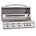 Blaze Premium LTE Built-in Natural Gas Grill | 40-Inch 5-Burner BBQ with Rear Infrared Burner & Grill Lights | 304 Stainless Steel Construction BLZ-5LTE2-NG