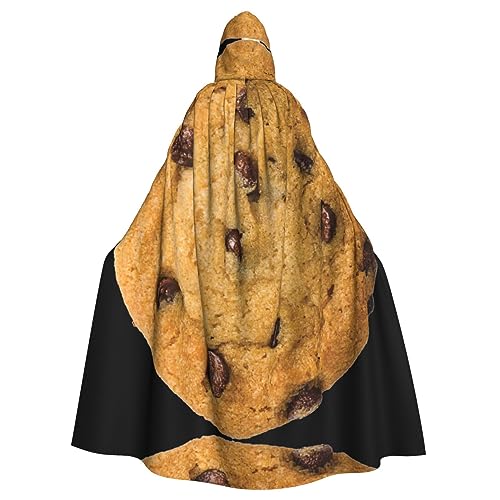 DURAGS Capa con capucha de galleta de chocolate para adultos, capa de vampiro, capa de juego de rol para eventos y fiestas temáticas inolvidables