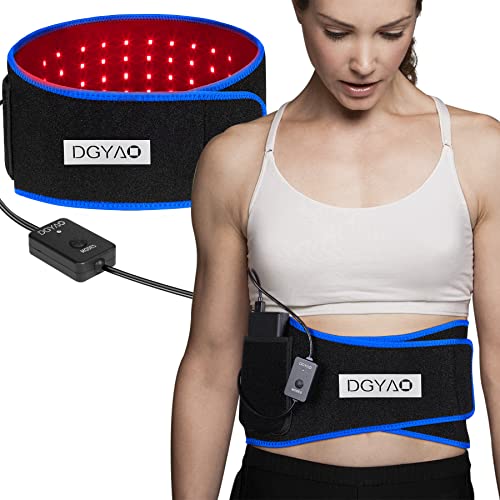 Dgxinjun Red Light Therapy For Body Infrared Light Therapy Wrap Belt Muscle Pain Relief Device Led Back Pain Relief Portable Usb Belt With Pulse Mode For Shoulder Waist（Excluding Power Bank） #TOP1
