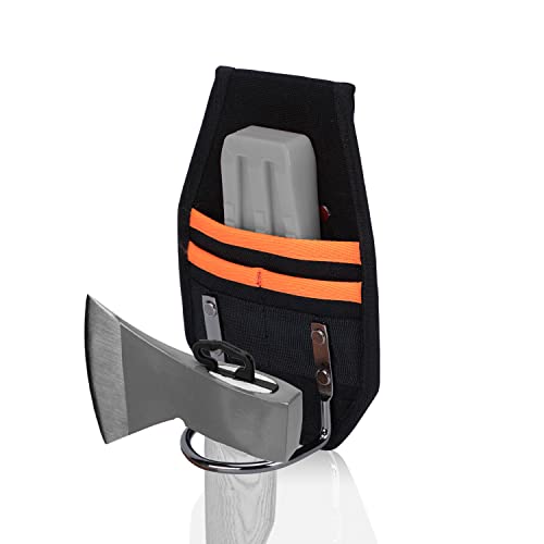 Yardmaris Metal Hammer Holster Tool Holder Axe Loop Hatchet Catch Rings With Multi-Pocket For Tool Fits Up To 2-Inch Belts #TOP4