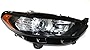 TBVECHI Headlight Assembly For 2013 2014 2015 2016Ford Fusion 4-Door Sedan Halogen Passenger Side Replacement, Front Headlights Lamps, Black Housing Polycarbonate Lens, FO2503304