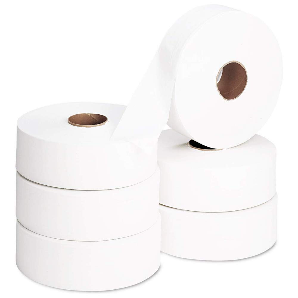 LPM - 6 Rouleaux Papier Toilette Maxi Jumbo - 350 Metres - 2 Plis - 8,8 x 25 cm