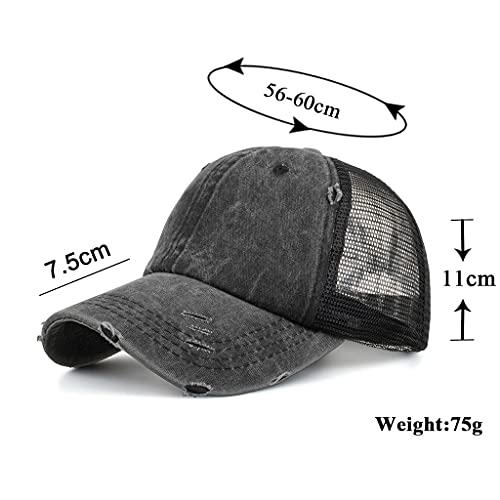 Gorra de béisbol para protegerse del sol sin calor con diseño vintage ajustable 2